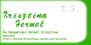 krisztina hermel business card